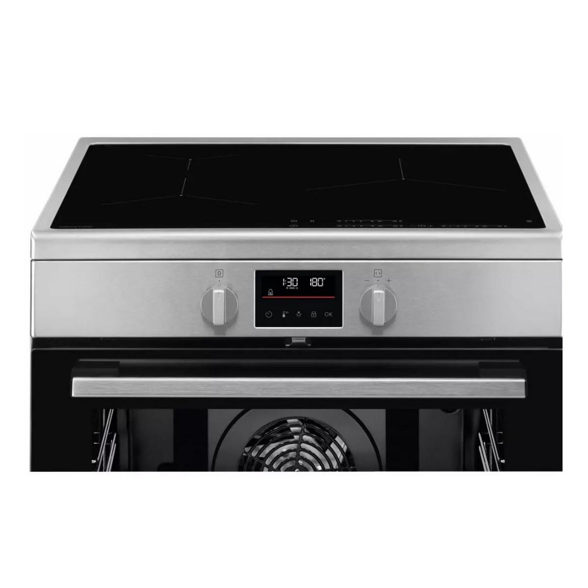 Voir la diapositive 4 : ELECTROLUX Cuisinière induction 73l 3 feux inox - lki64890cx