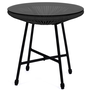 Voir la diapositive 3 : ID MARKET Salon de jardin IZMIR table et 2 fauteuils oeuf cordage noir