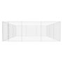 Voir la diapositive 2 : VIDAXL Chenil exterieur pour chiens Acier galvanise 570x570x185 cm