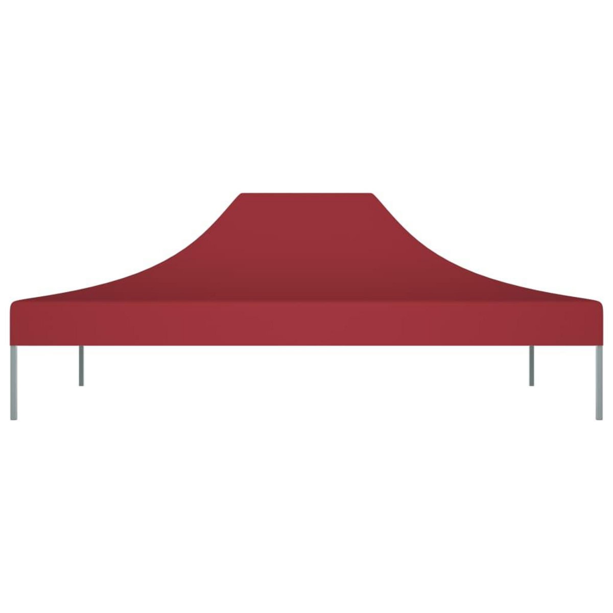 VIDAXL Toit de tente de reception 4,5x3 m Bordeaux 270 g/m^2