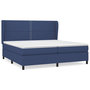 Voir la diapositive 2 : VIDAXL Sommier a lattes de lit avec matelas Bleu 200x200 cm Tissu