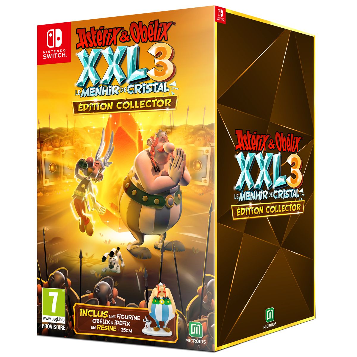 JUST FOR GAMES Astérix & Obélix XXL 3 : Le Menhir De Cristal Édition Collector Nintendo Switch