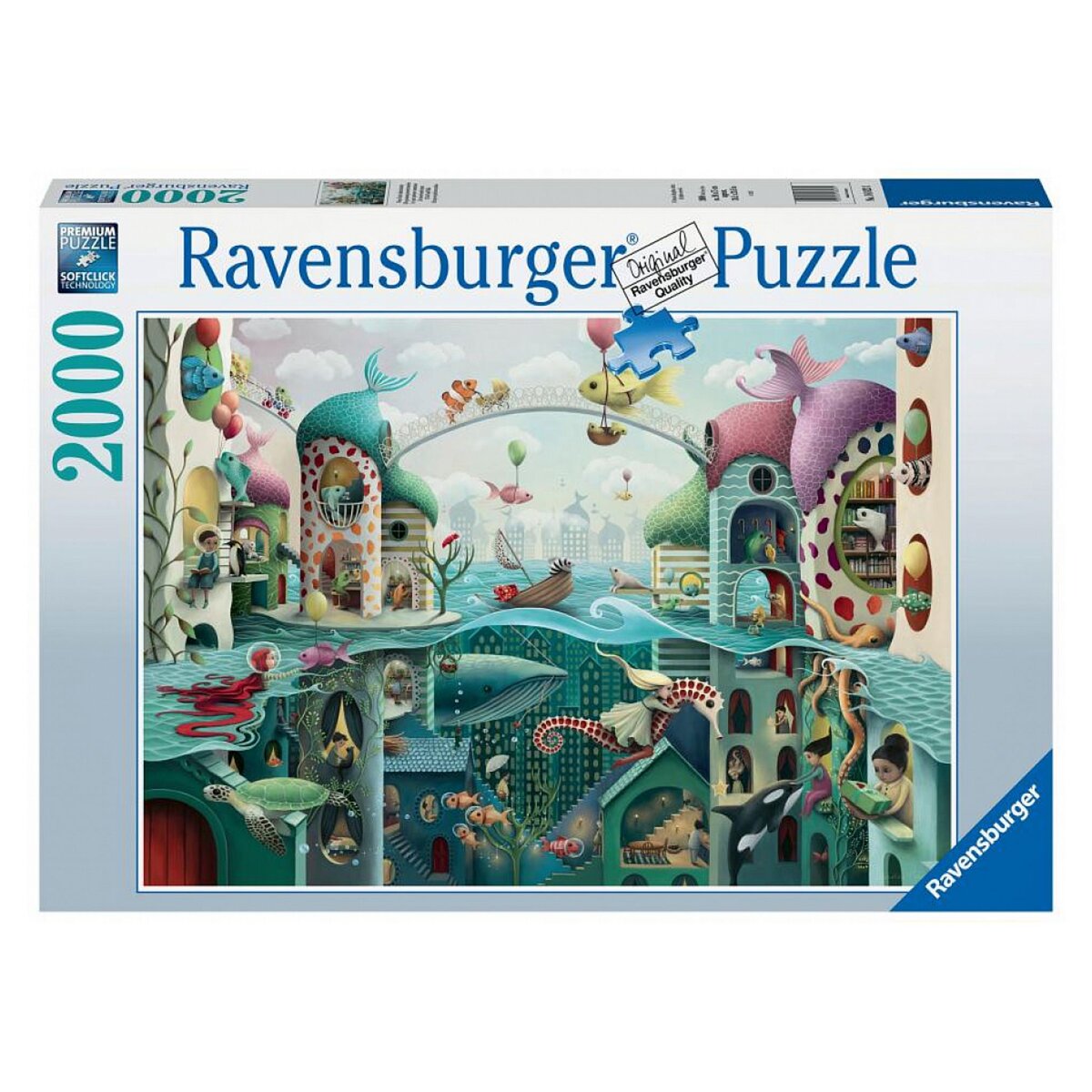 RAVENSBURGER Puzzle 2000 p - si les poissons pouvaient marcher / demelsa haughton