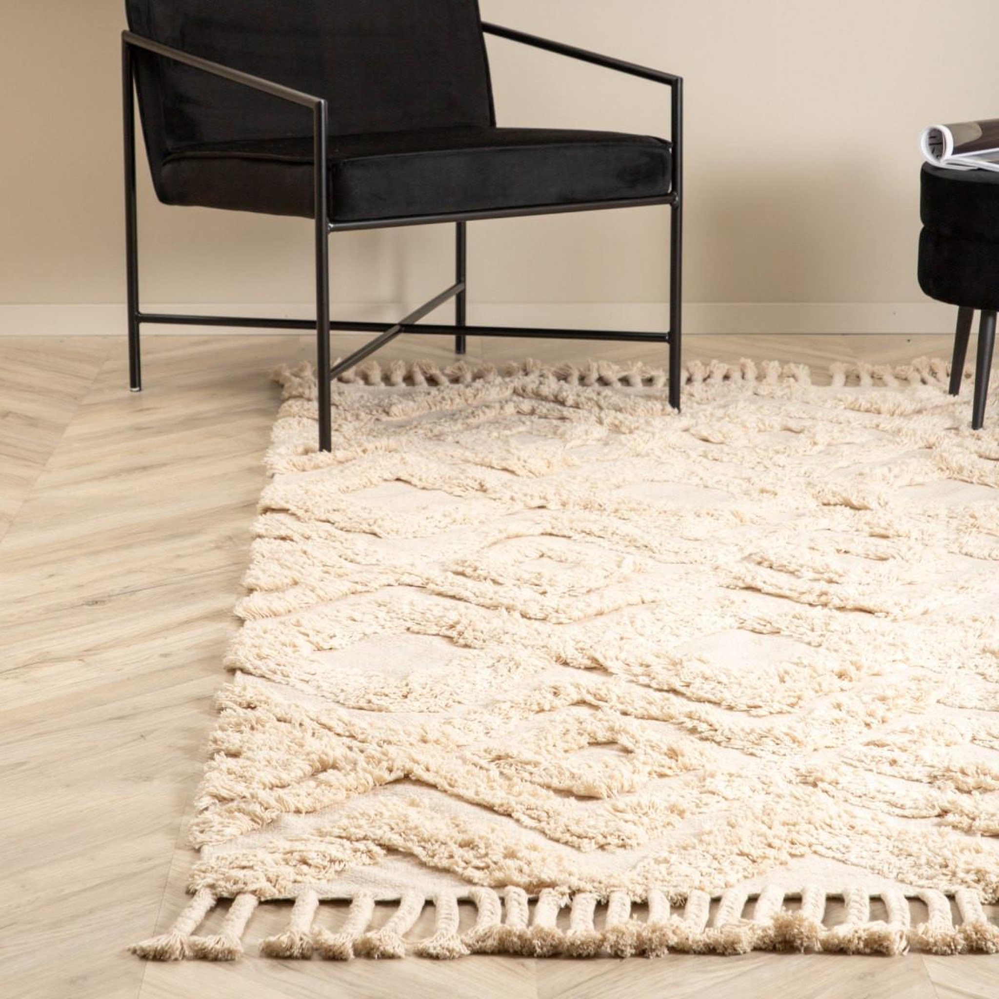Voir la diapositive 3 : Paris Prix Tapis design  hilma  160x230cm beige