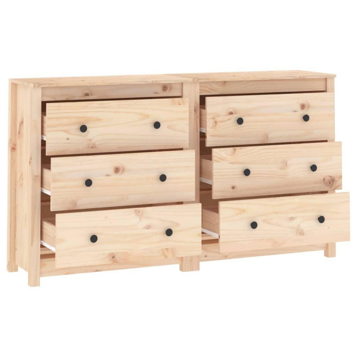 VIDAXL Buffet 140x35x80 cm Bois massif de pin