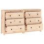 Voir la diapositive 5 : VIDAXL Buffet 140x35x80 cm Bois massif de pin