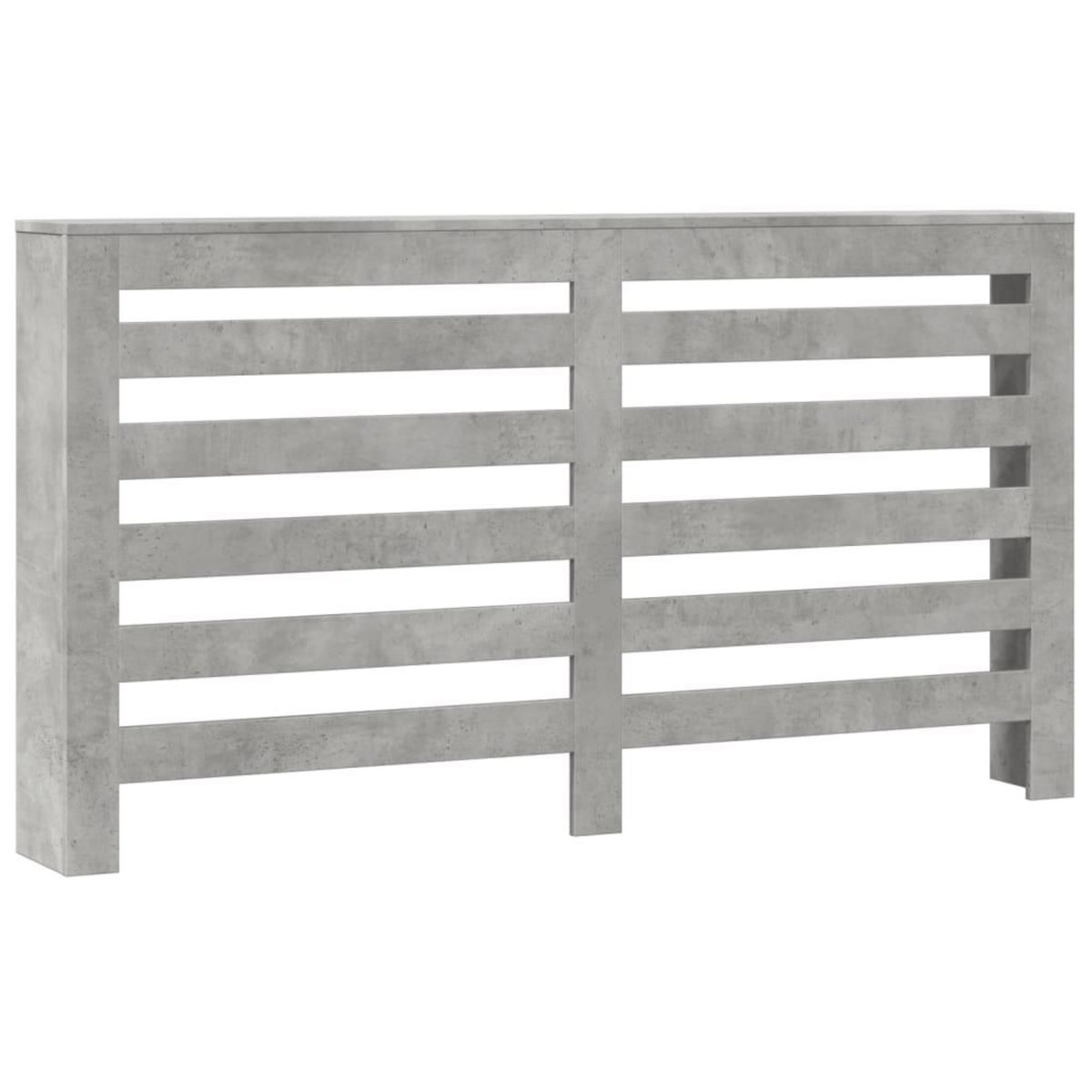 VIDAXL Cache-radiateur gris beton 149x20x82 cm bois d'ingenierie