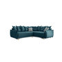 Voir la diapositive 6 : BEST MOBILIER Lena - canapé d'angle convertible - avec coffre - style scandinave - 5 places - droit