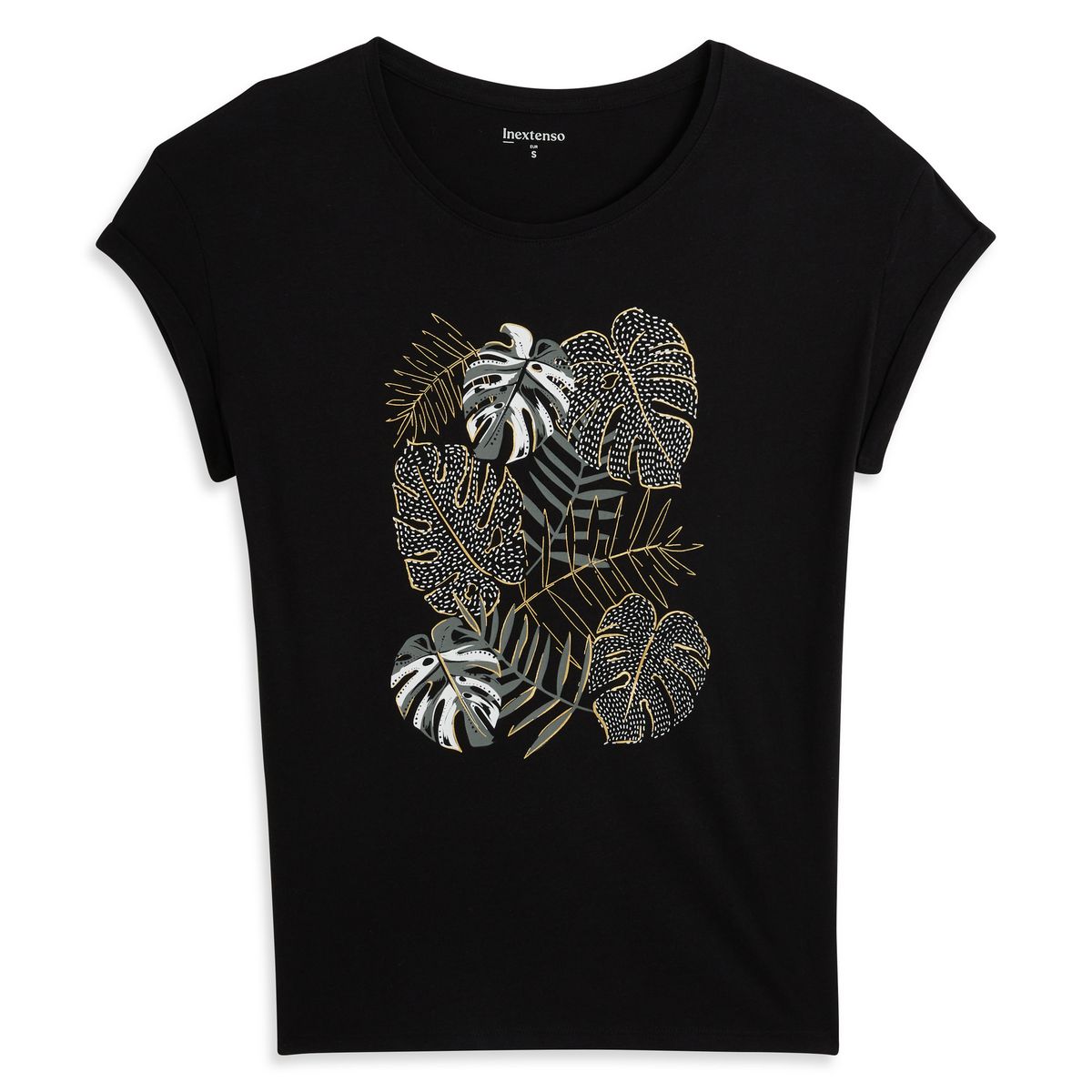 INEXTENSO T-shirt Noir femme