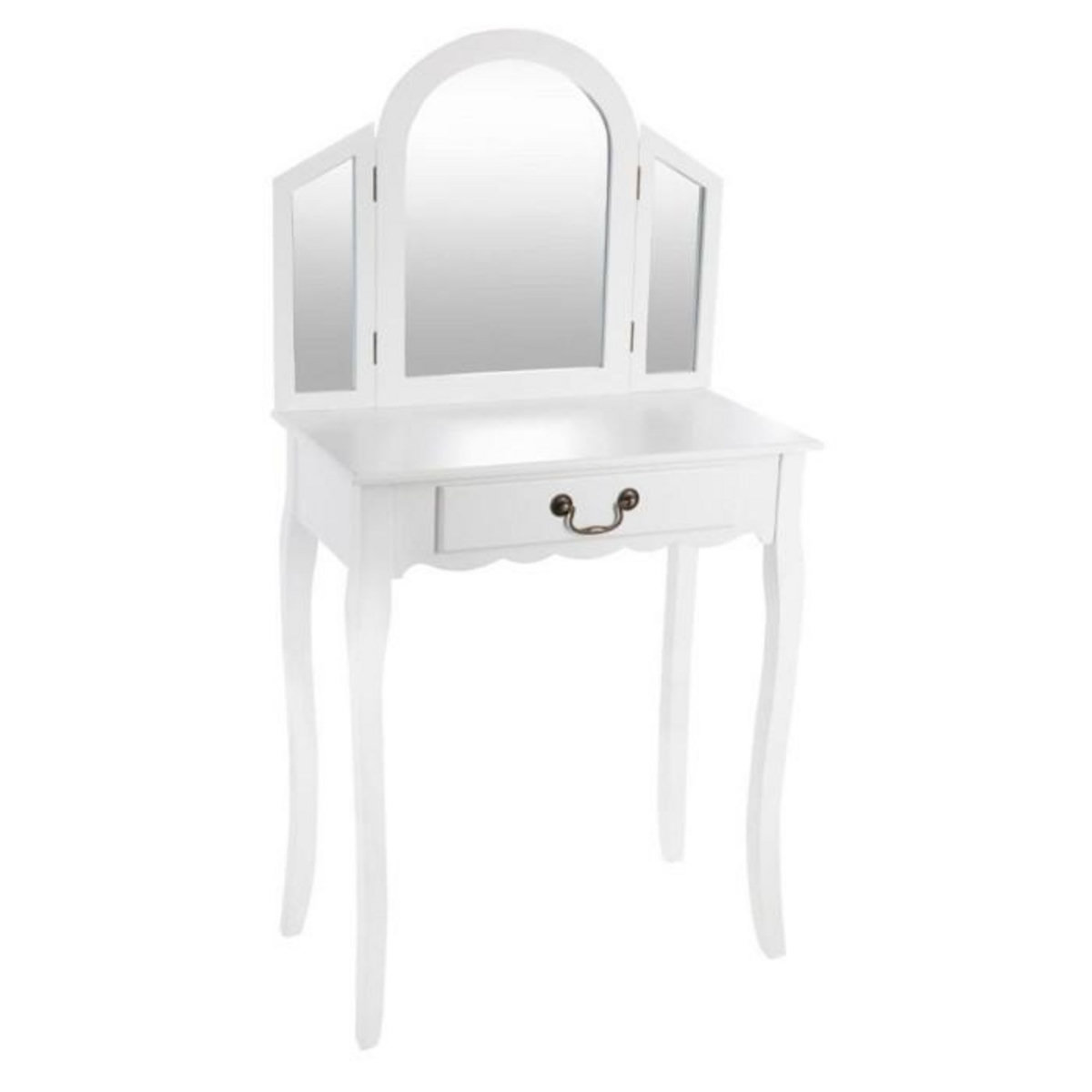 ATMOSPHERA Coiffeuse Moderne  Aurell  128cm Blanc