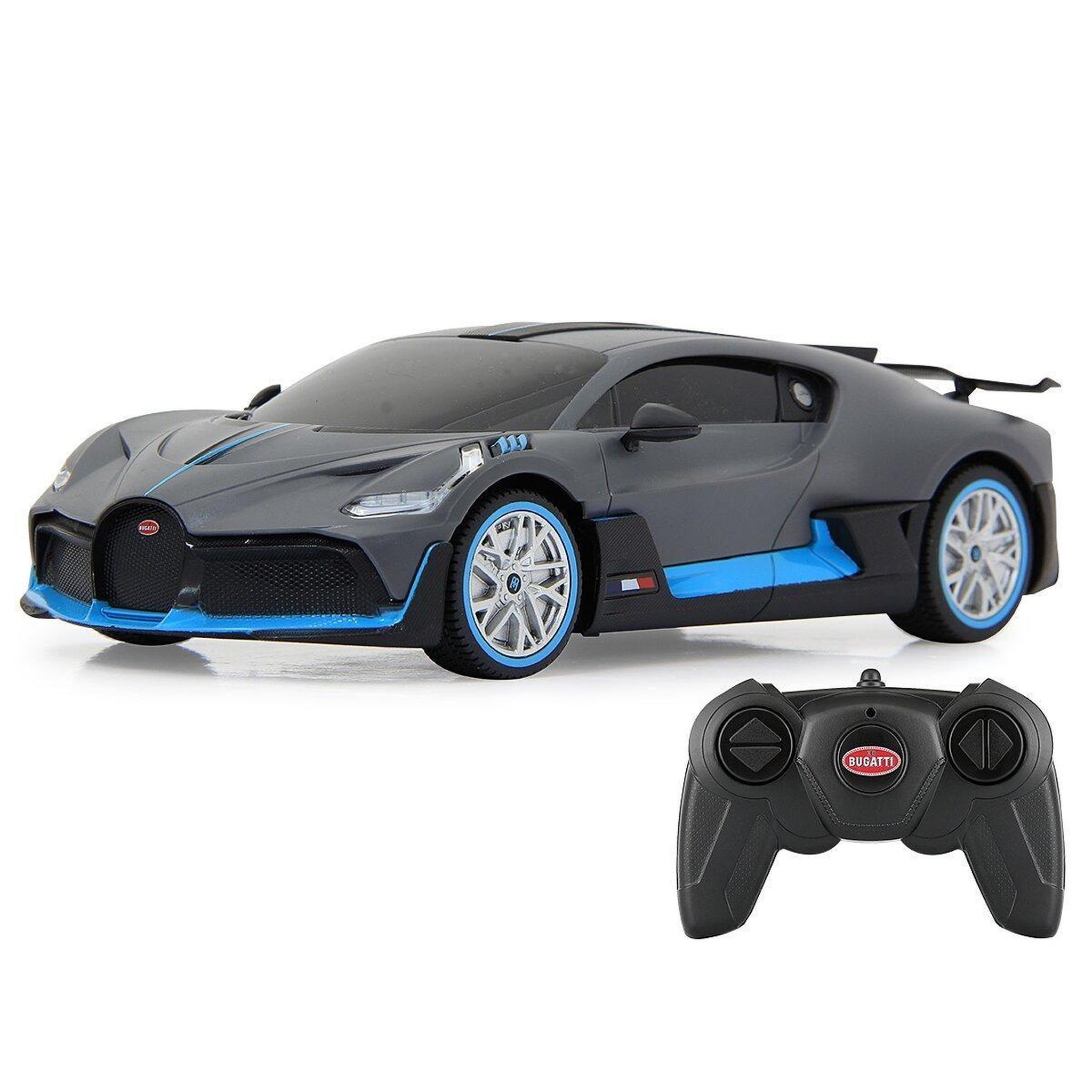 Voir la diapositive 4 : Jamara Voiture télécommandée bugatti divo 1:24 gris 2,4ghz