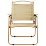 Voir la diapositive 4 : VIDAXL Chaises de camping lot de 2 Beige 54x55x78 cm Tissu Oxford