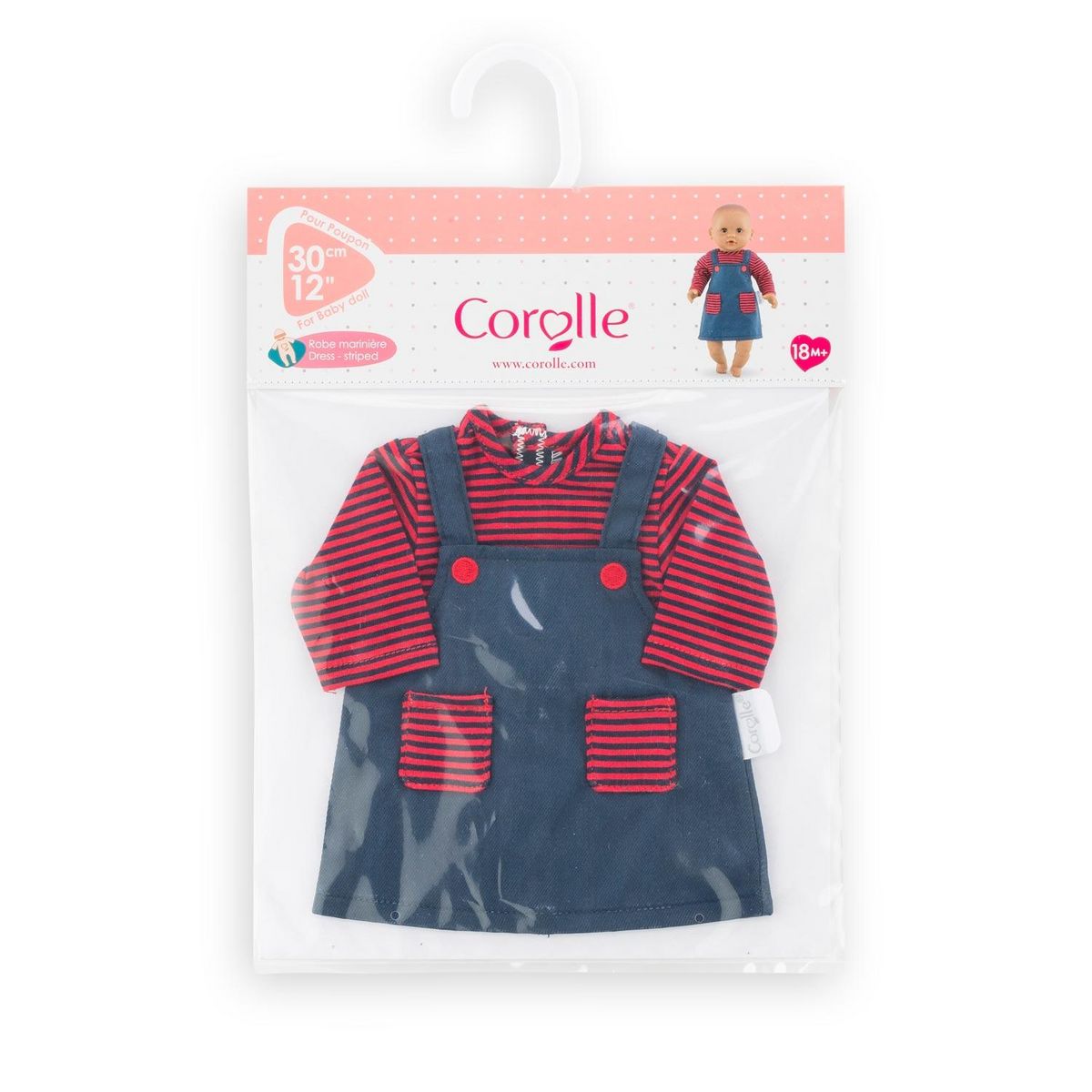 Corolle Robe Marinière pour poupon 30 cm