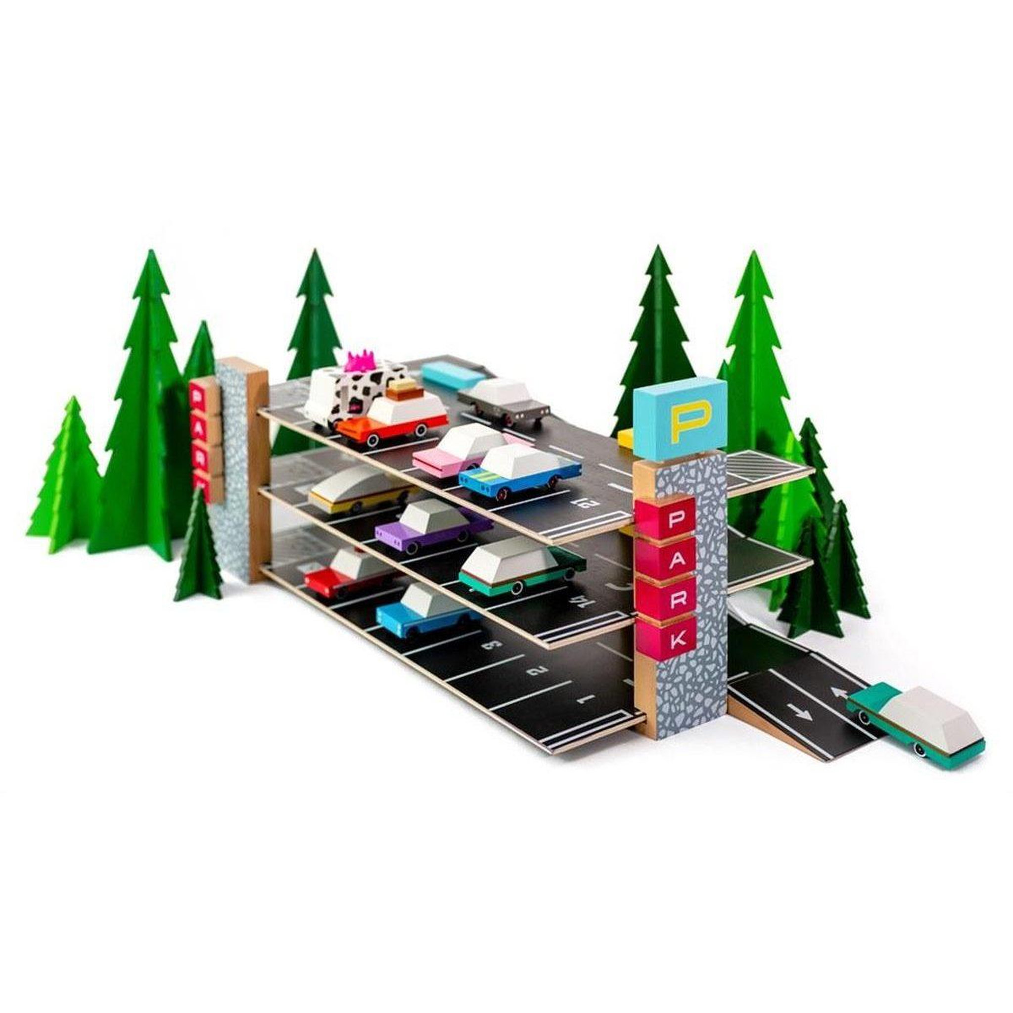 Voir la diapositive 3 : CANDYLAB Candycar World - garage magnétique