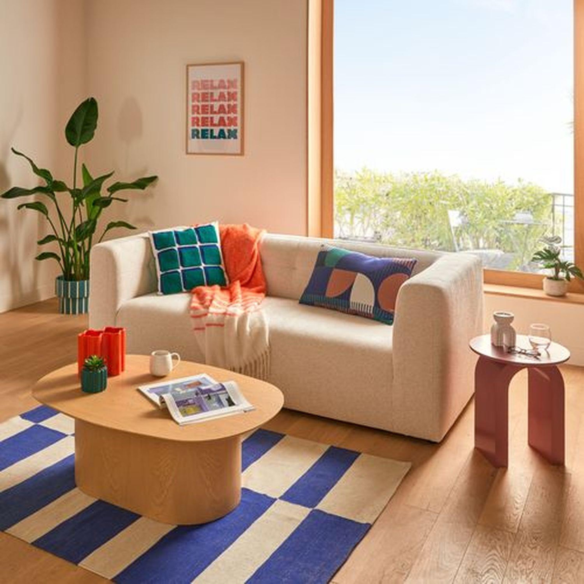 Voir la diapositive 2 : ATMOSPHERA Canapé fixe zenia - 3 places - ivoire