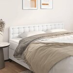 VIDAXL Tetes de lit 2 pcs Blanc 100x5x78/88 cm Similicuir