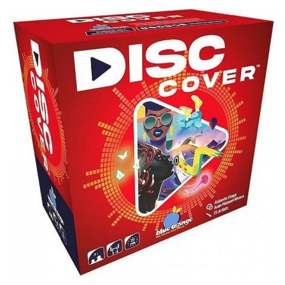 Blue orange Disc Cover jeux de deduction