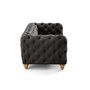Voir la diapositive 6 : LISA DESIGN Walter - canapé 2 places chesterfield en velours - pieds bois