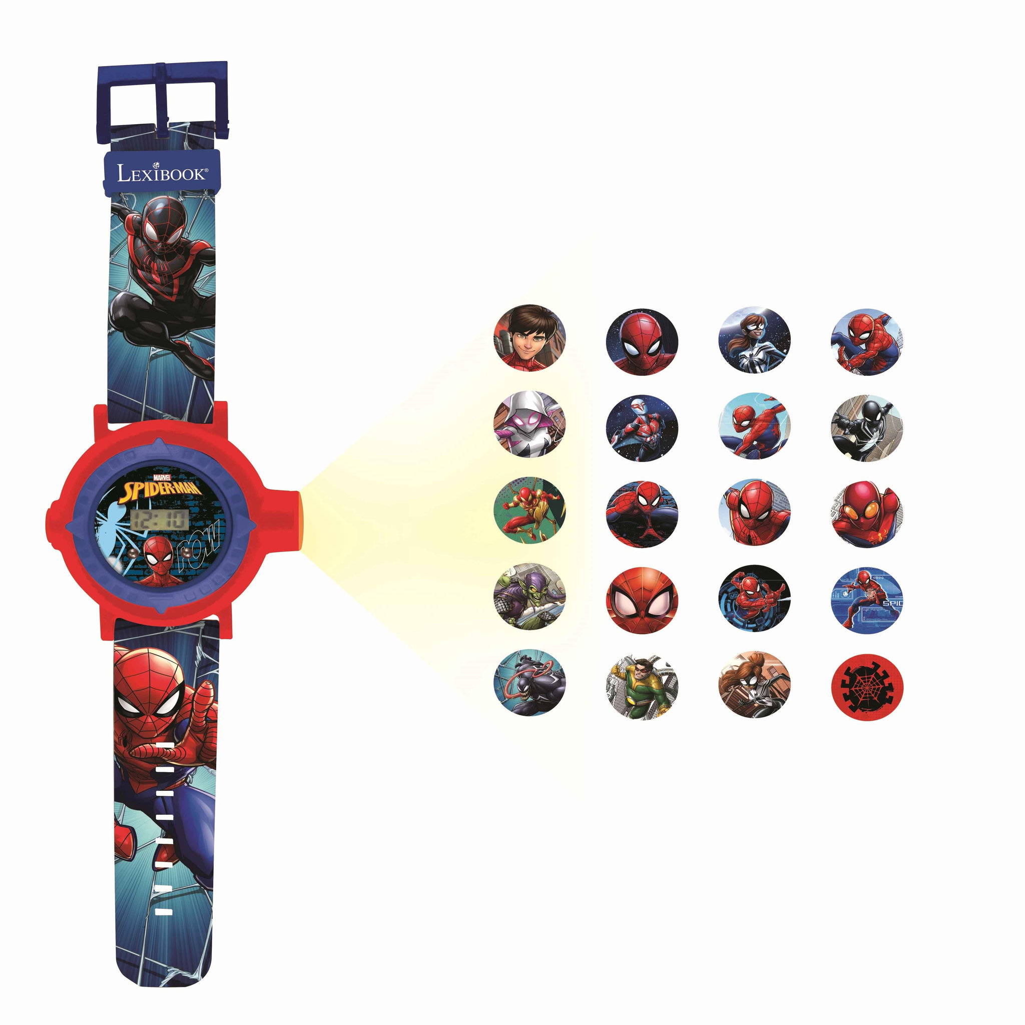Lexibook Montre digitale avec projection SpiderMan
