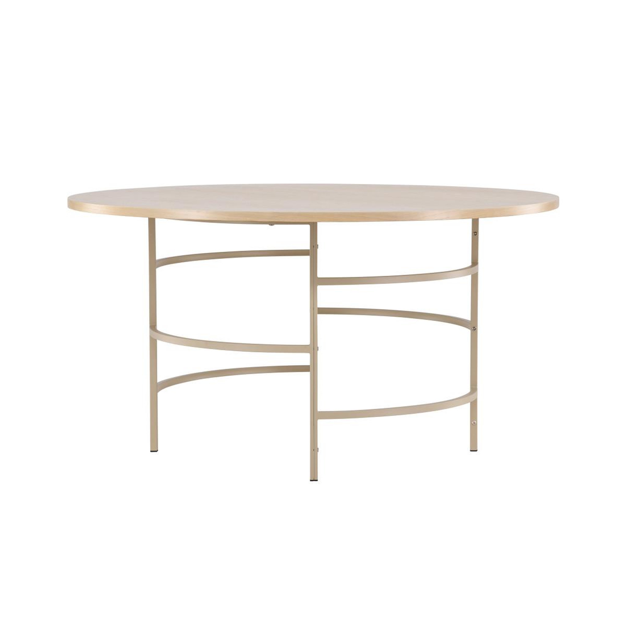 Voir la diapositive 2 : Paris Prix Table à manger ronde  copenhagen  140cm beige