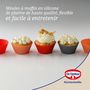 Voir la diapositive 6 : DR.OETKER Lot de 12 caissettes muffins en silicone 7 cm Dr. Oetker Flexxibel Love
