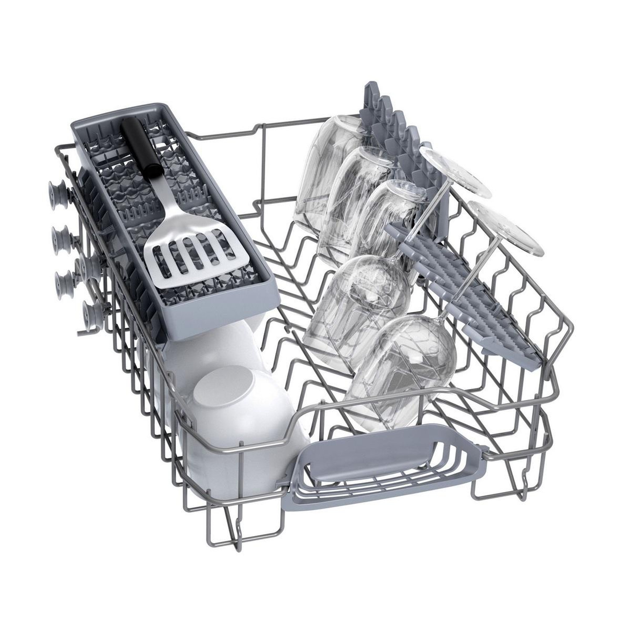 Voir la diapositive 4 : BOSCH Lave-vaisselle 45cm 10 couverts 46db blanc - sps2hkw55e