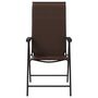 Voir la diapositive 5 : VIDAXL Chaises pliables de jardin lot de 2 marron resine tressee