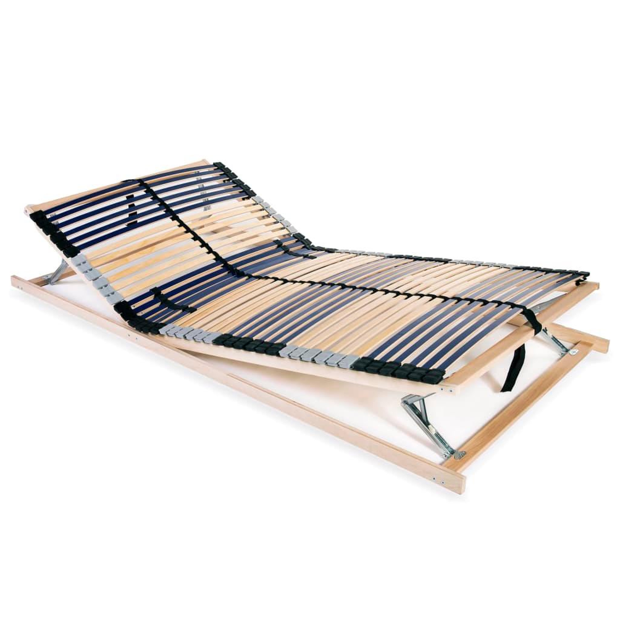 Voir la diapositive 1 : VIDAXL Sommier a lattes sans matelas avec 42 lattes 7 zones 140x200 cm