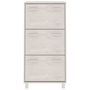 Voir la diapositive 3 : VIDAXL Armoire a chaussures HAMAR Blanc 59,5x35x117 cm Bois de pin
