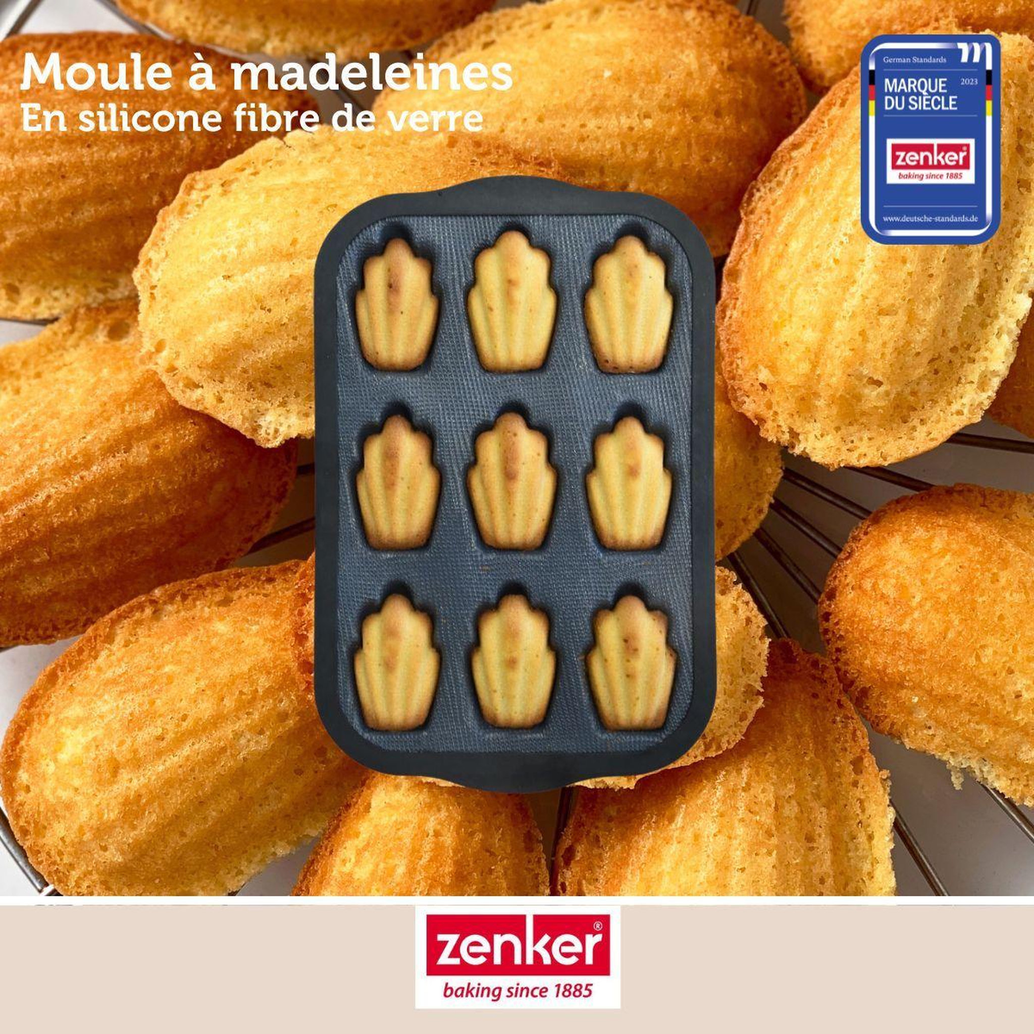 Voir la diapositive 2 : ZENKER Set de 4 ustensiles de pâtisserie moule à gâteaux 2 bols et spatule silicone fibre de verre silicone fibre de verre zenker  silicone fibre de verre