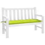 VIDAXL Coussin de banc de jardin vert brillant 120x50x7cm tissu oxford