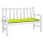 Voir la diapositive 1 : VIDAXL Coussin de banc de jardin vert brillant 120x50x7cm tissu oxford