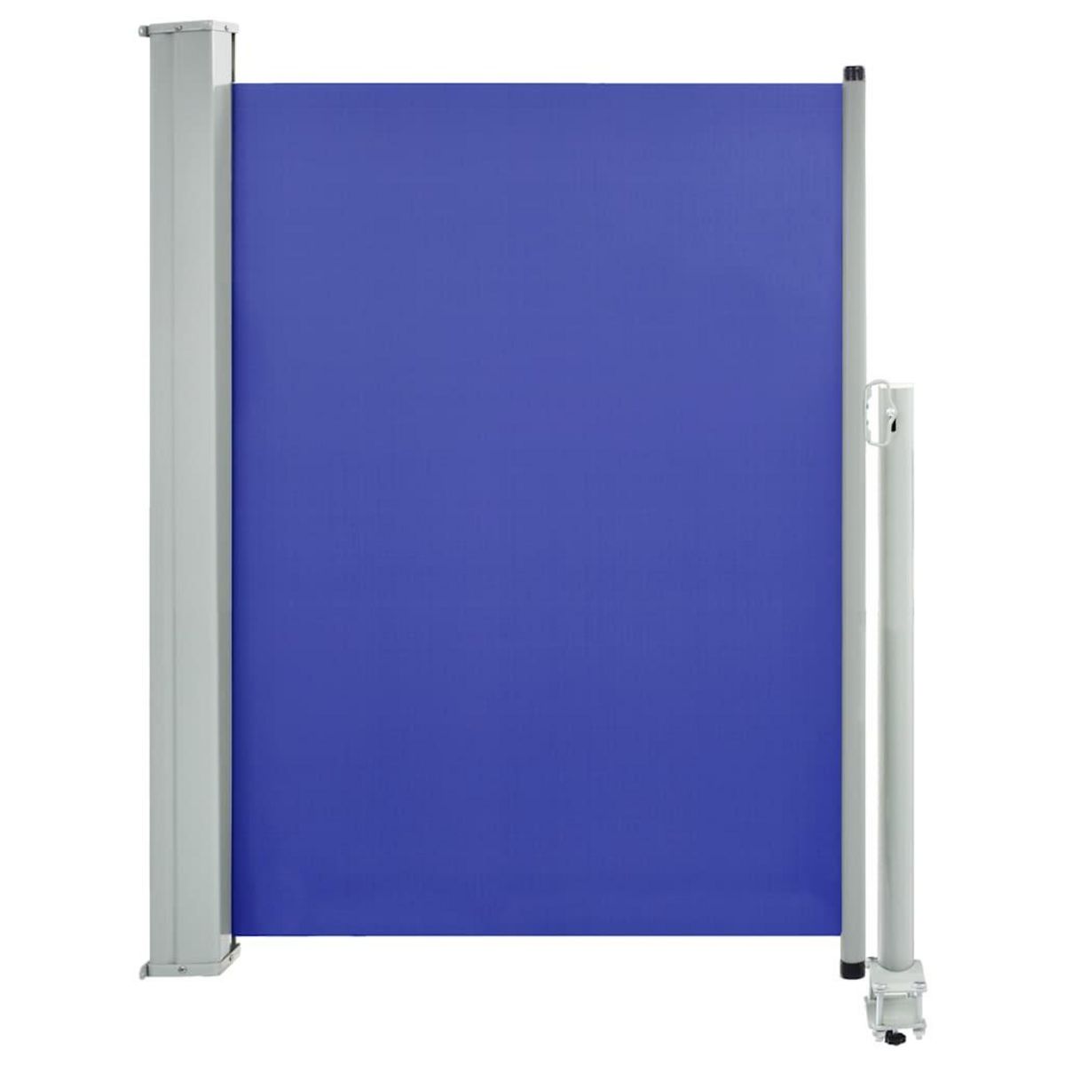 VIDAXL Auvent lateral retractable de patio 100x300 cm Bleu