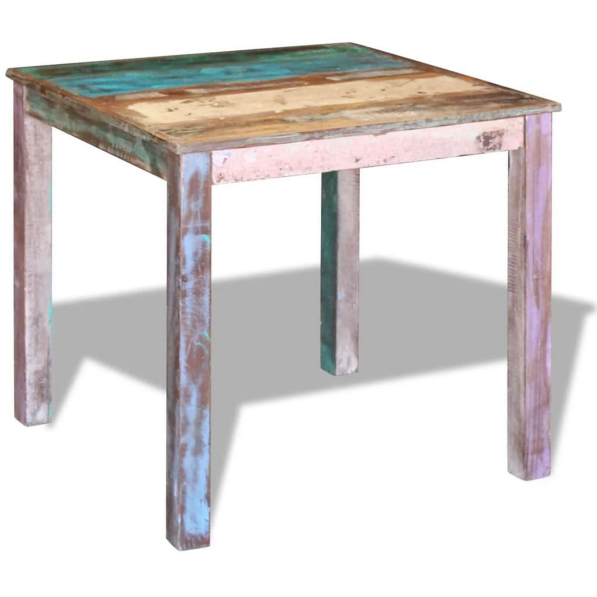 VIDAXL Table de salle a manger Bois de recuperation massif 80x82x76 cm