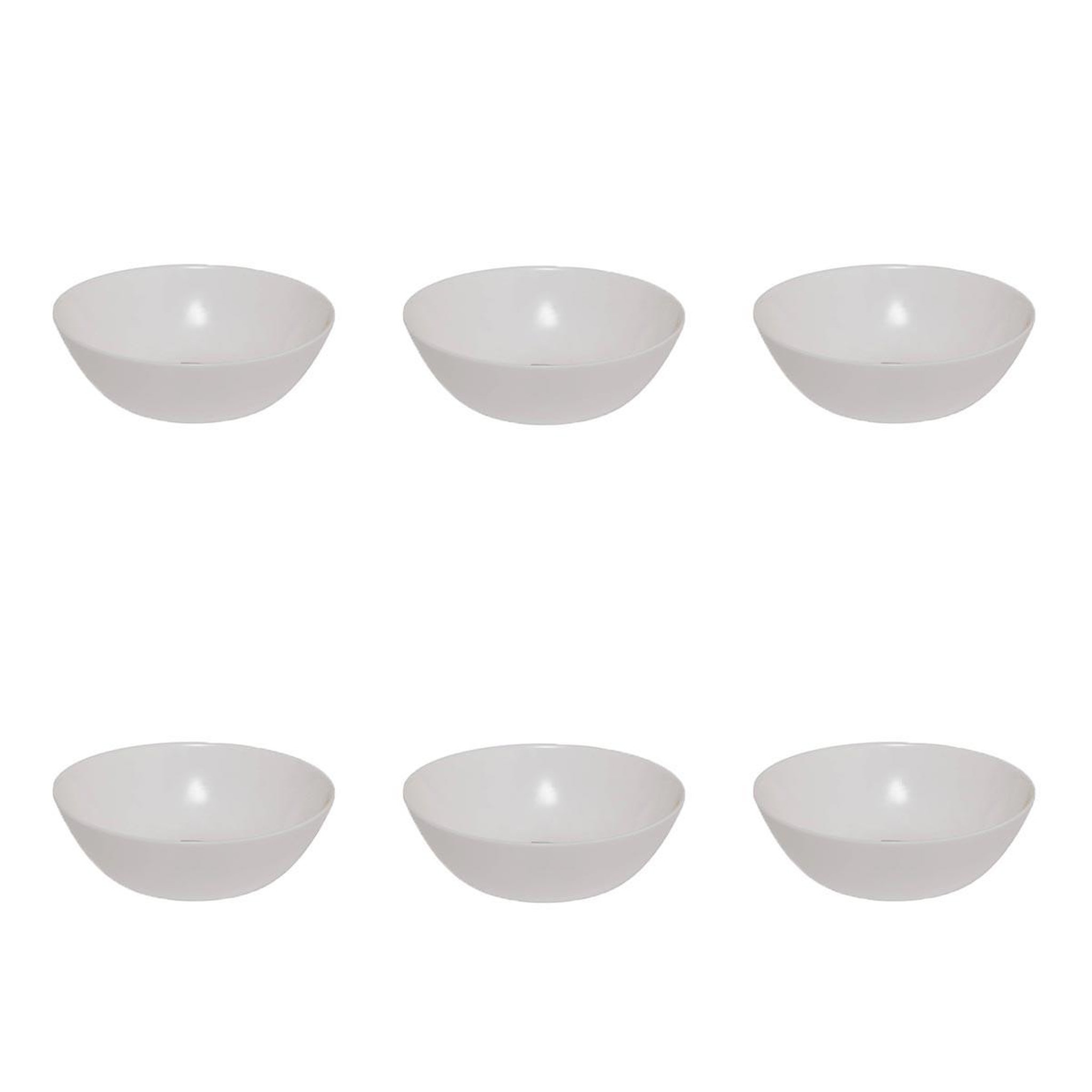 SECRET DE GOURMET Lot de 6 coupelles en verre  louise  15cm blanc