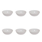 SECRET DE GOURMET Lot de 6 Coupelles en Verre  Louise  15cm Blanc