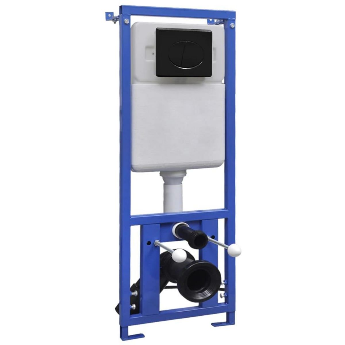 VIDAXL Toilette suspendue au mur avec reservoir haut cache Ceramique