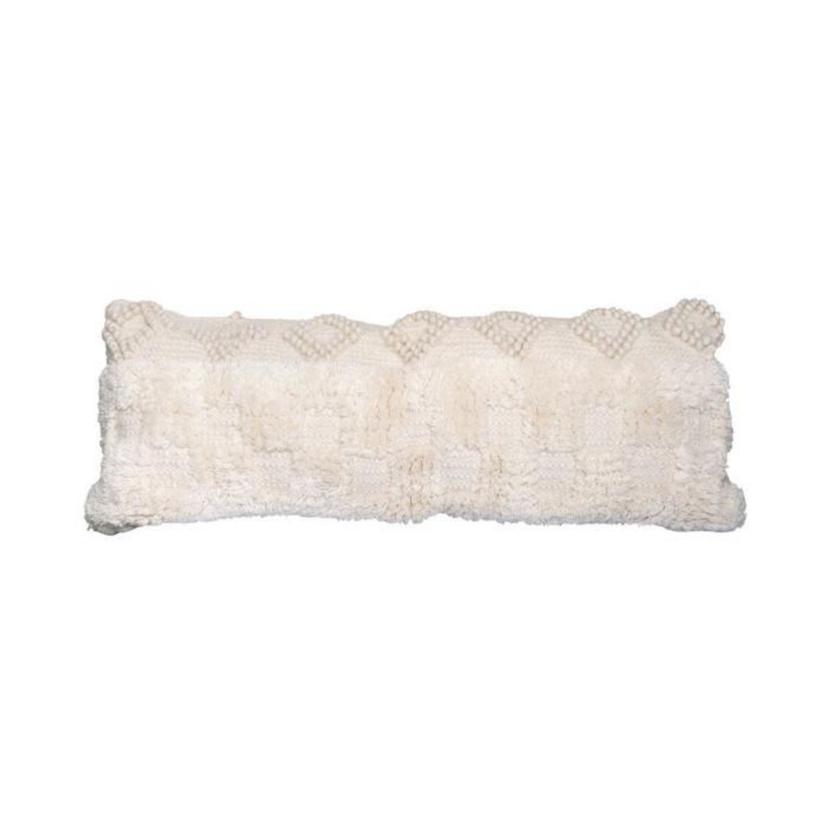 Paris Prix Coussin Tissé à la Main  Bohist  35x95cm Naturel