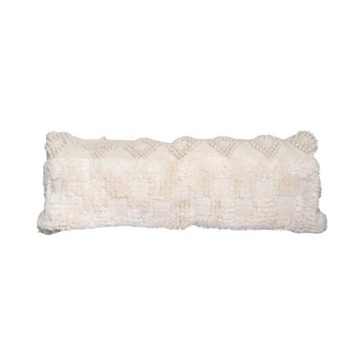Paris Prix Coussin Tissé à la Main  Bohist  35x95cm Naturel