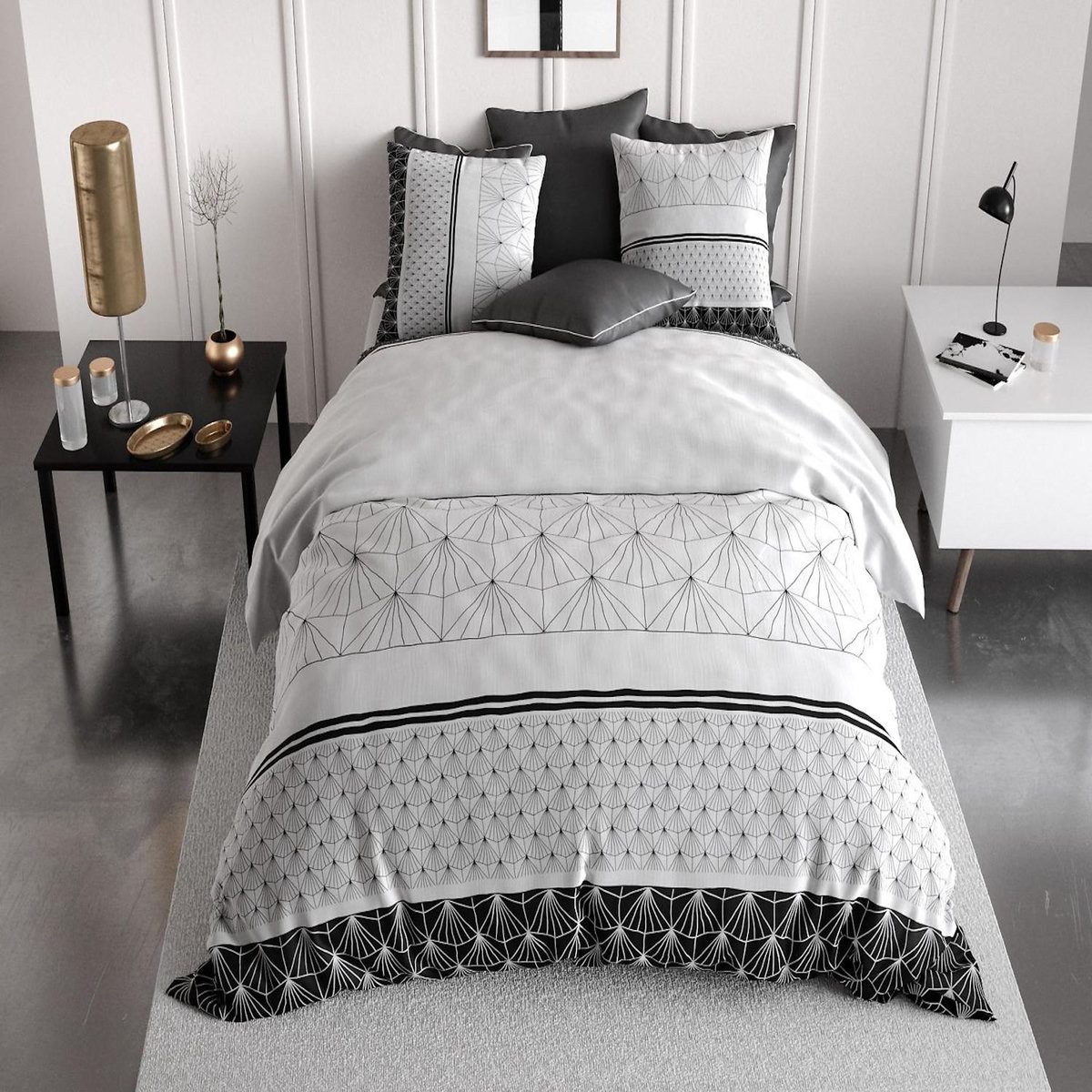 ATELIER DU COTON Parure De Couette 100%coton 57fils/cm2 - Casta