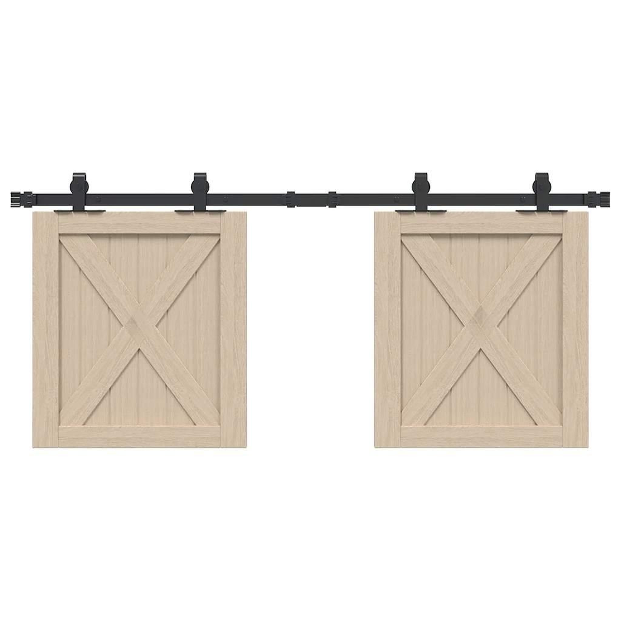 VIDAXL Kit de porte d'armoire coulissante 122 cm acier au carbone