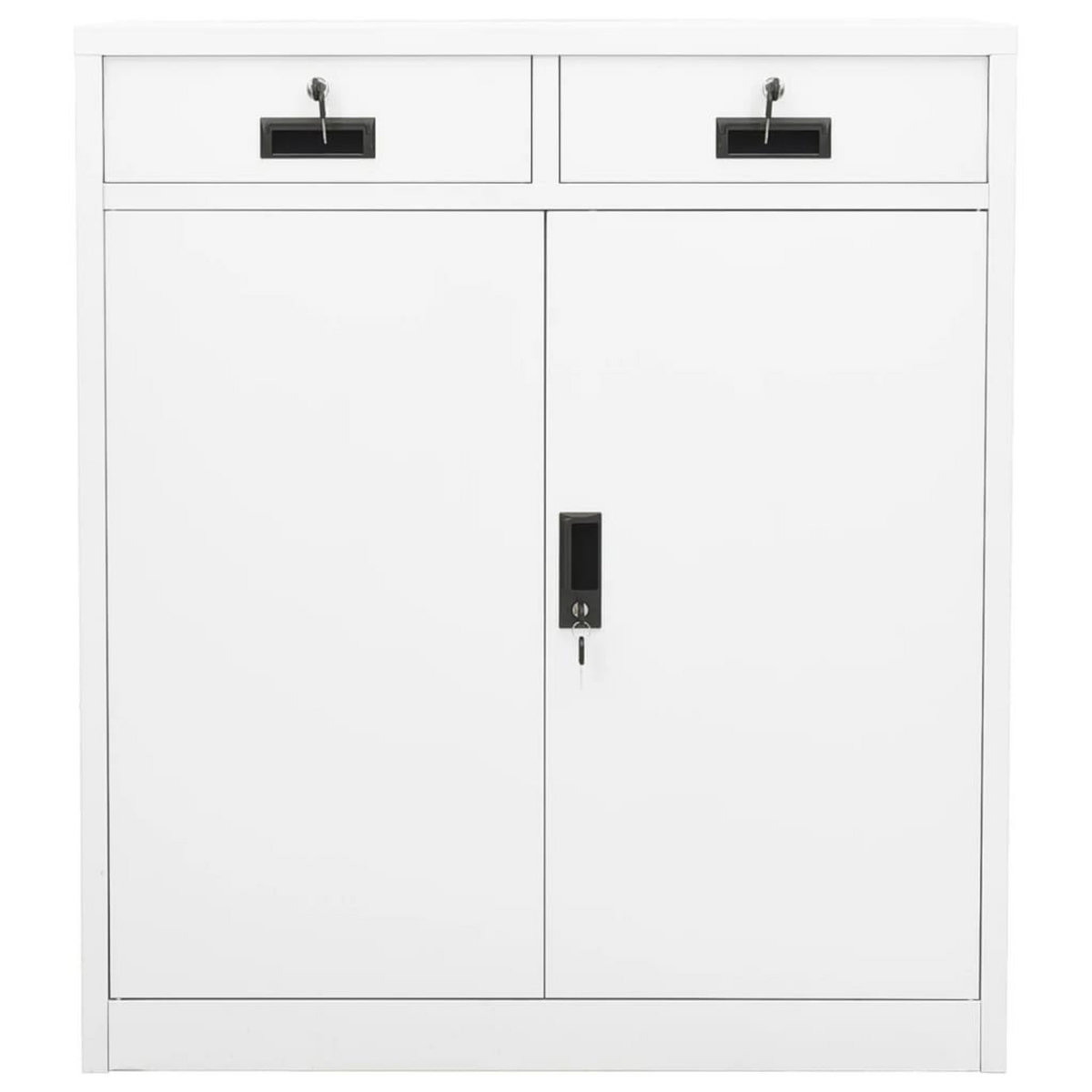 VIDAXL Armoire de bureau Blanc 90x40x102 cm Acier