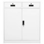 Voir la diapositive 2 : VIDAXL Armoire de bureau Blanc 90x40x102 cm Acier