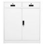 Voir la diapositive 2 : VIDAXL Armoire de bureau Blanc 90x40x102 cm Acier