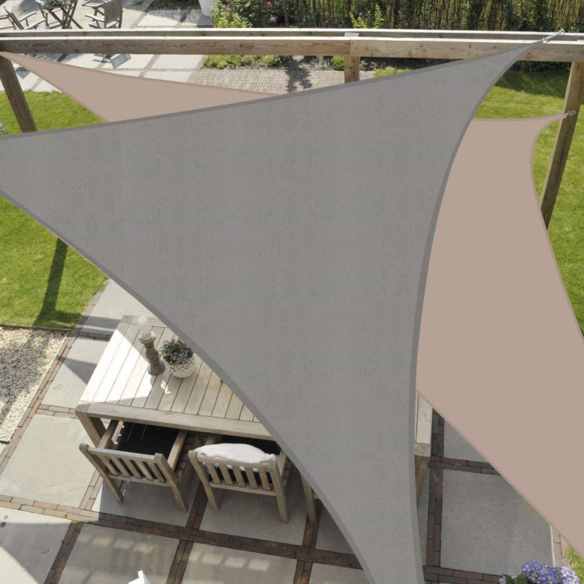 LINXOR Voile d'ombrage triangulaire imperméable et anti-UV