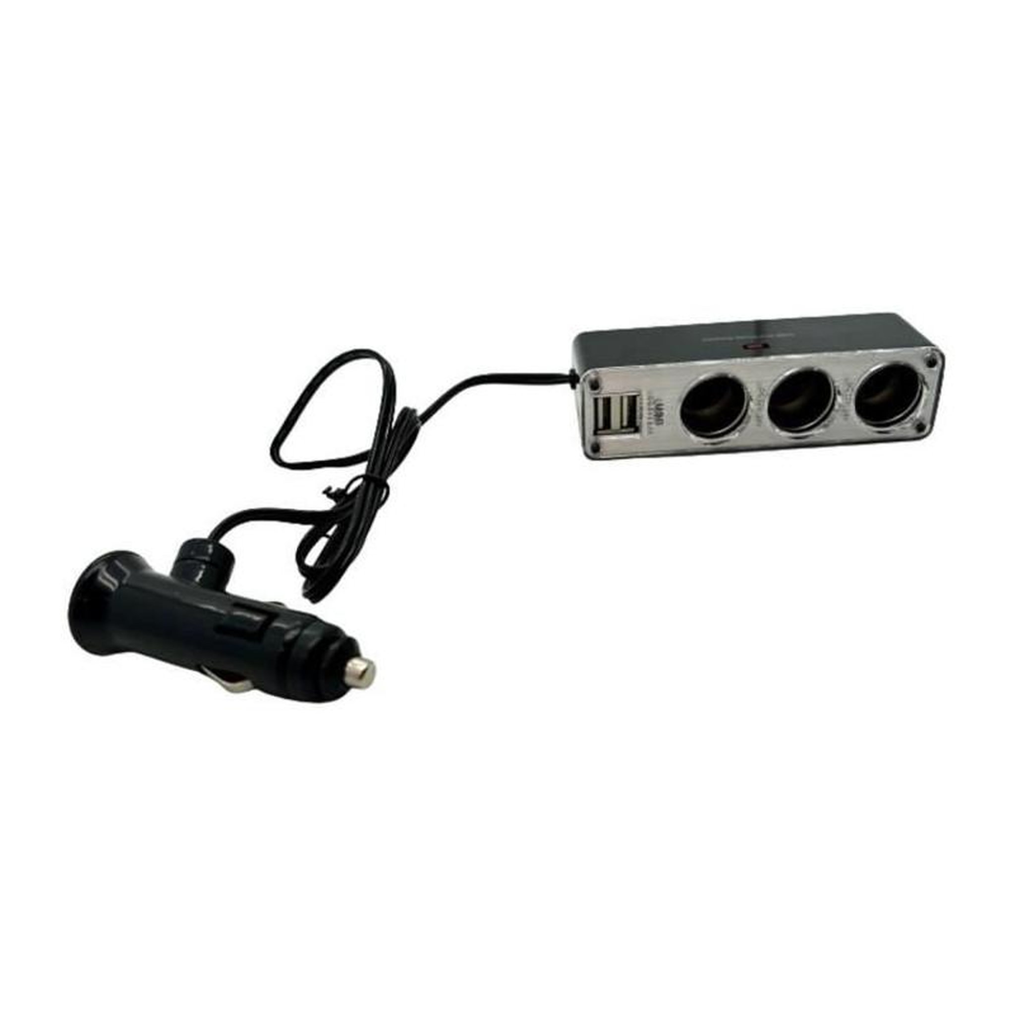 HTC EQUIPEMENT Triple prise allume-cigare 12/24V - HTC EQUIPEMENT - Avec deux USB 3.1A Total