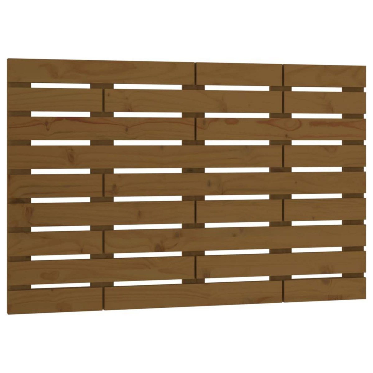 VIDAXL Tete de lit murale Marron miel 96x3x63 cm Bois massif de pin