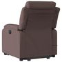 Voir la diapositive 5 : VIDAXL Fauteuil inclinable de massage electrique Marron fonce Tissu
