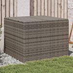 VIDAXL Boîte de rangement de jardin gris 291L resine tressee