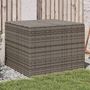 Voir la diapositive 1 : VIDAXL Boîte de rangement de jardin gris 291L resine tressee